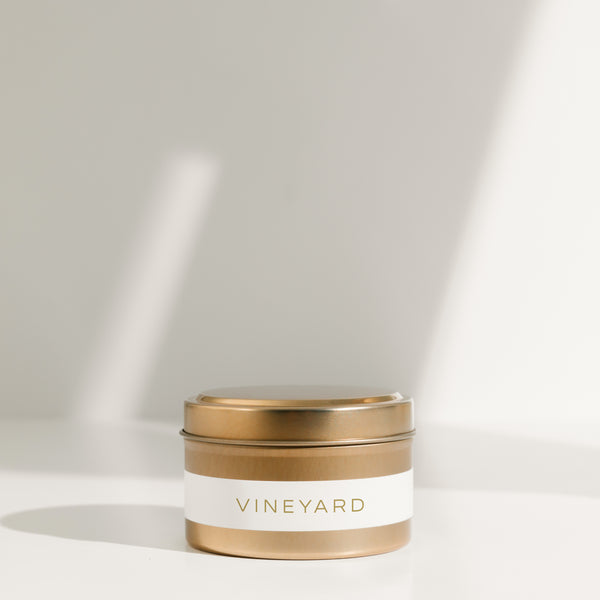 Vineyard Gold Travel Tin Candle - The Weekender Collection