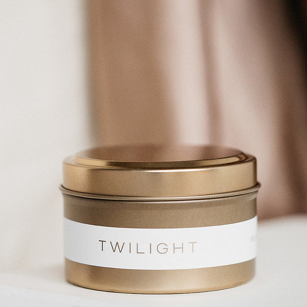 Twilight – Gold Travel Tin Candle