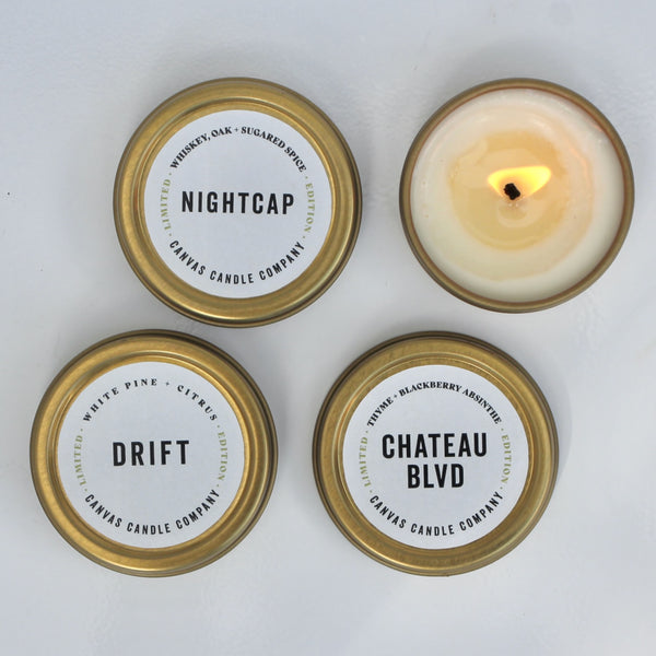 Chalet Collection:  Gold Tin Tealight Sample Pack