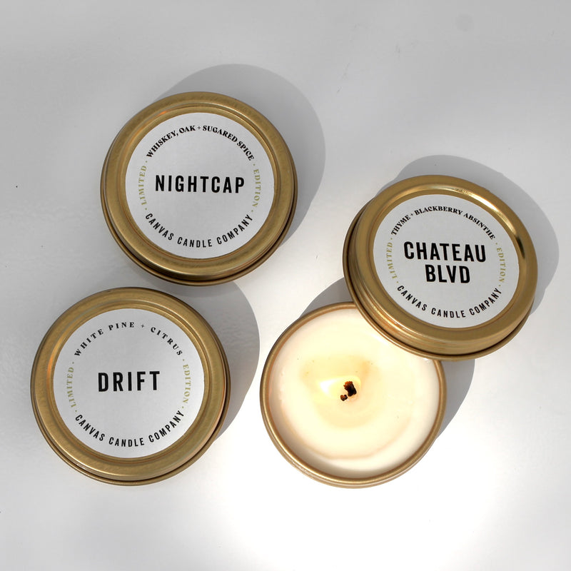 Chalet Collection:  Gold Tin Tealight Sample Pack