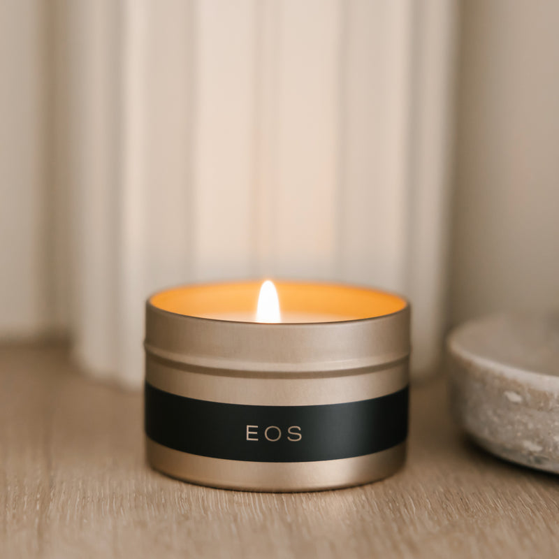 EOS Gold Travel Tin Candle – Ritual Collection