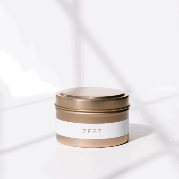 Zest - Gold Tin Travel Candle
