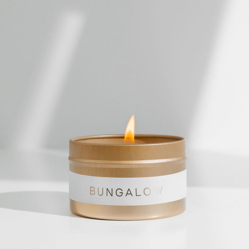 Bungalow - Gold Travel Tin Candle