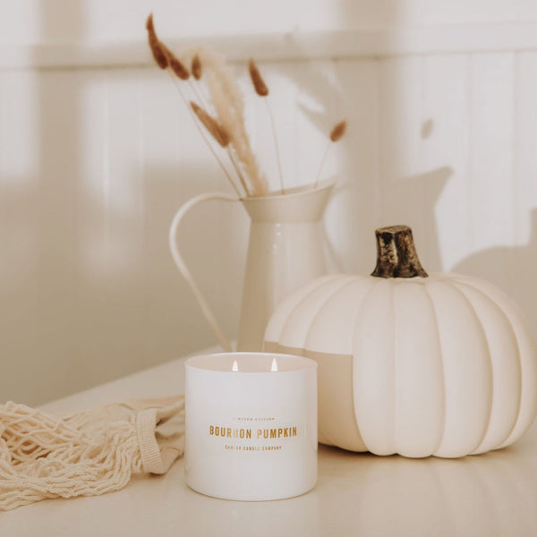 Bourbon Pumpkin - 2 Wick Soy Candle