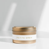Petite Grey - Gold Travel Tin Candle