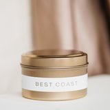 Best Coast - Gold Travel Tin Candle